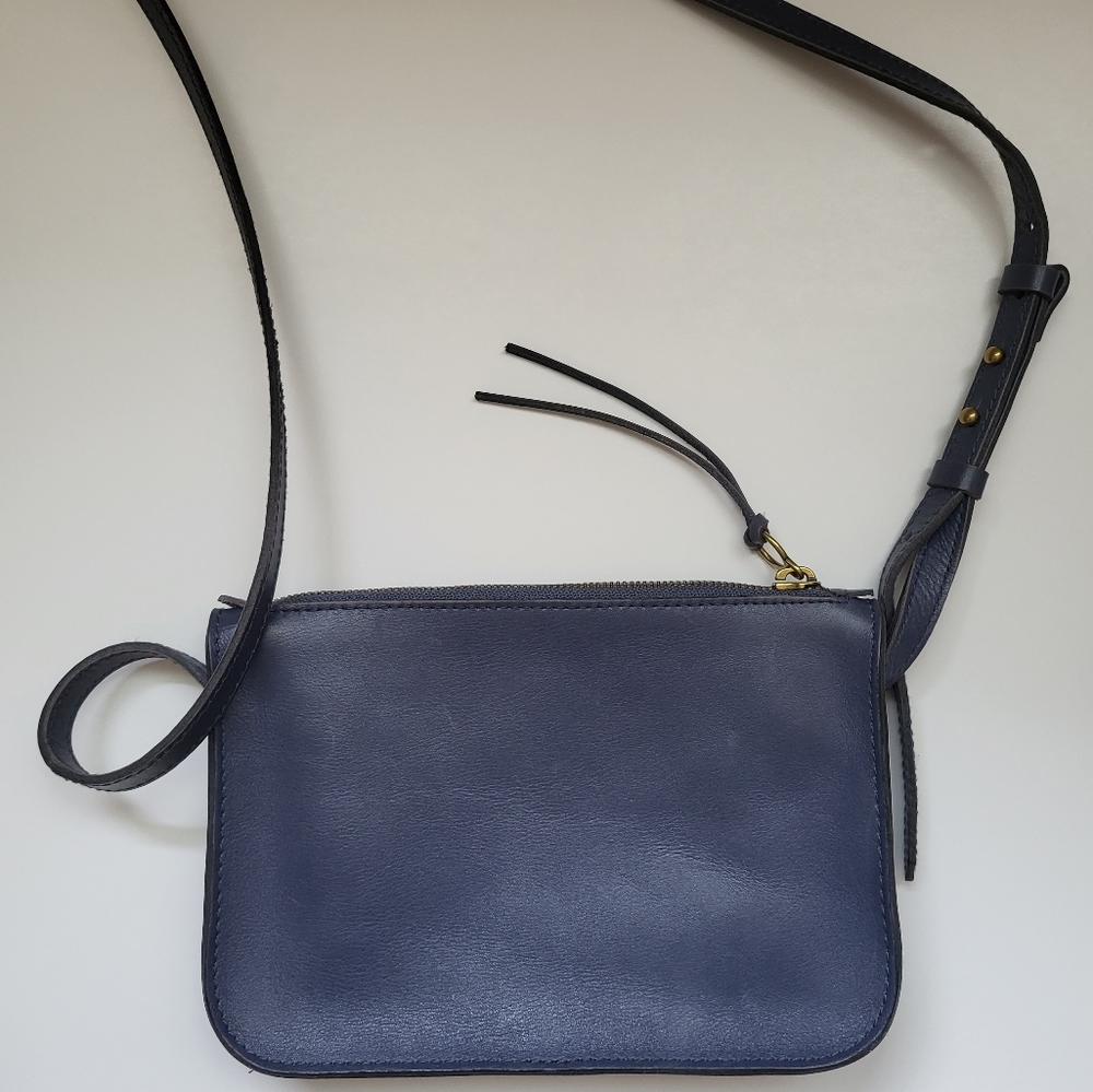 MADEWELL Leather Crossbody- purple